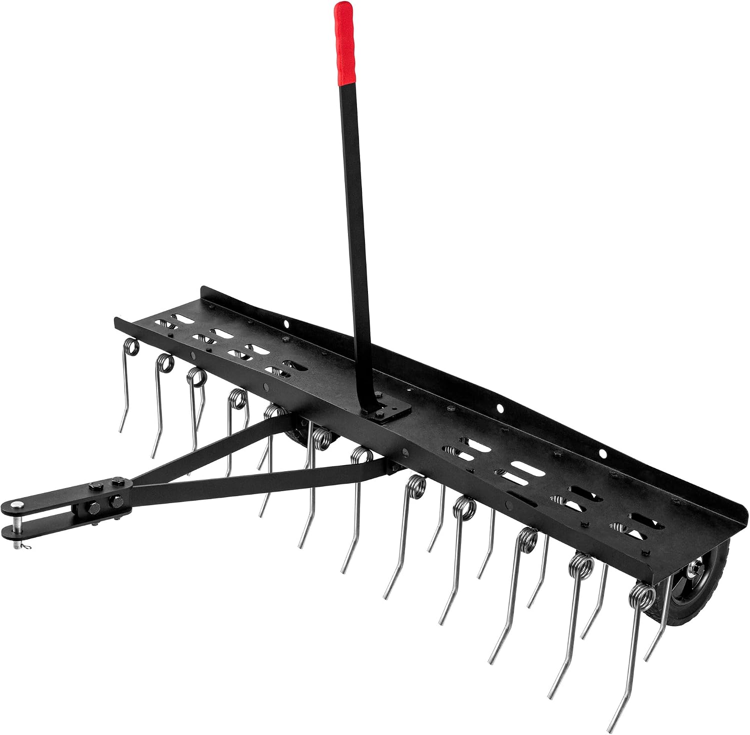 Heavy Equipment Attachments - Tow Behind Lawn Dethatcher Rake Attachment,