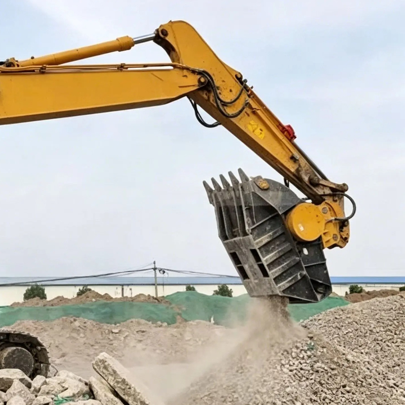 Rock Excavator Crusher Bucket  - Heavy Equipment Attachments review and price
