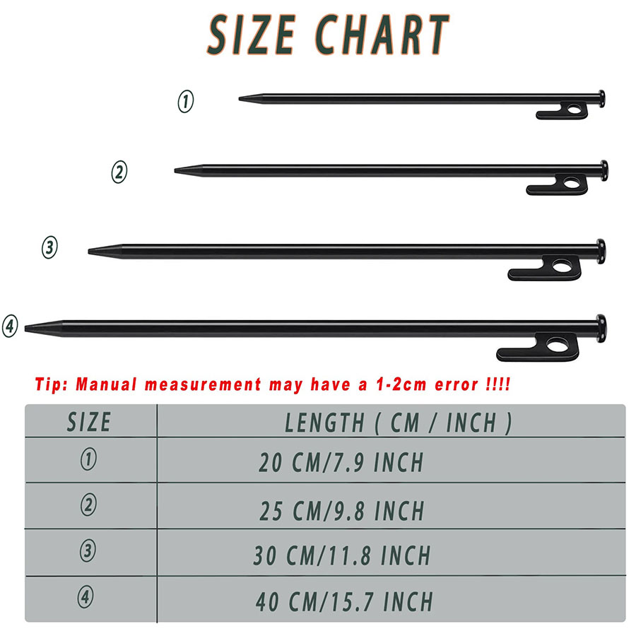 Camping Tent Pegs Ground Nails - Heavy Equipment Attachments review and price