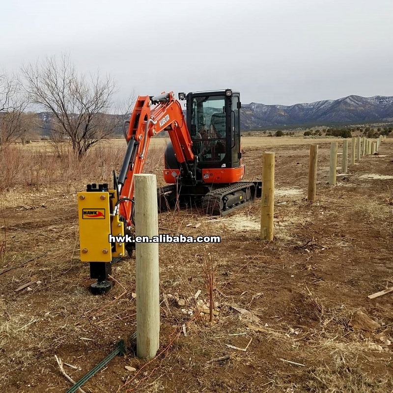 Excavator Hydraulic Fence Post - Mini Excavator review and price